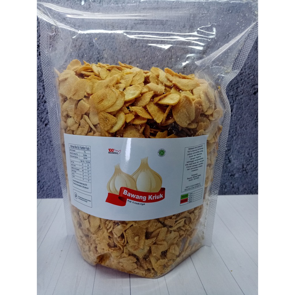 

BAWANG PUTIH GORENG 500 gr - BAWANG GORENG TANPA TEPUNG - BAWANG KRIUK - BAWANG GORENG 1KG