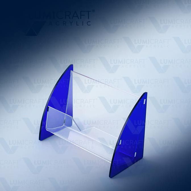 

BANTING HARGA Tempat Kartu Nama Name Card Holder Acrylic Akrilik Pocket Blue TERMURAH