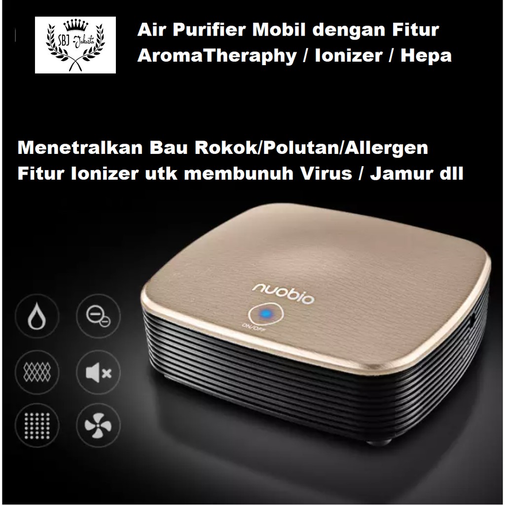 FILTER UNTUK AIR PURIFIER Mobil HEPA NUBIO AROMATHERAPY