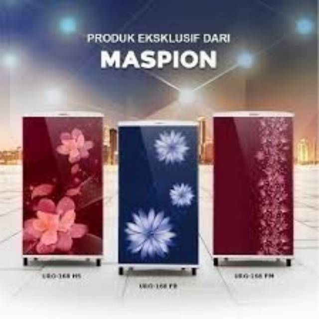 Kulkas Maspion 1pintu 165liter 1pintu motif khusus cirebon kota