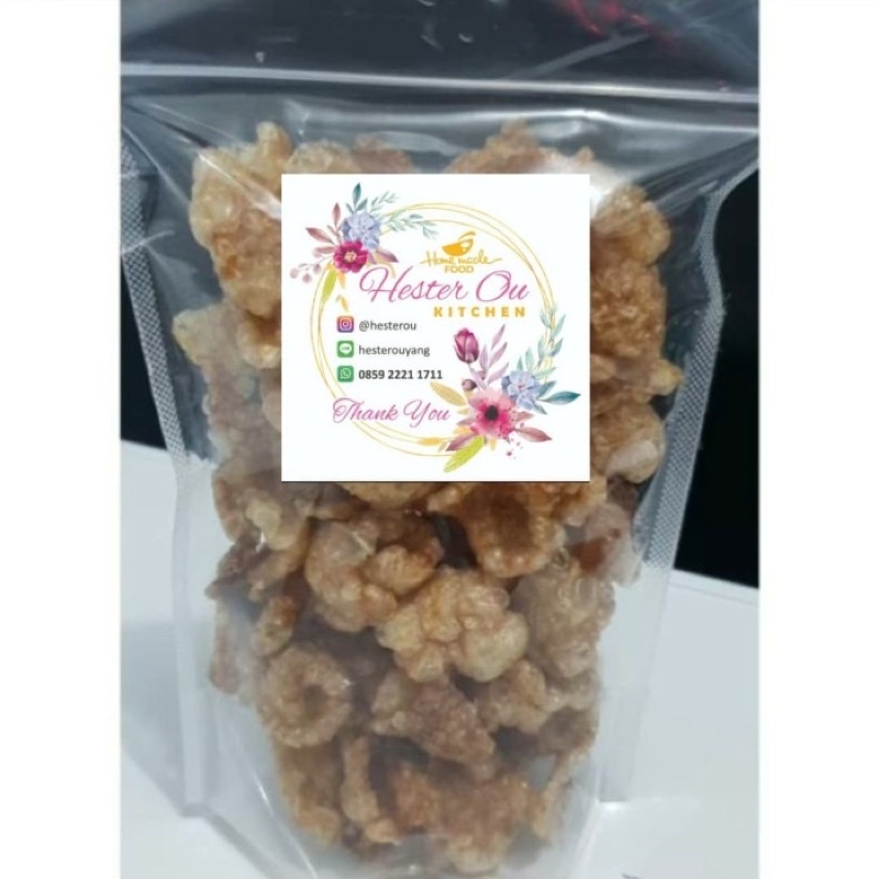 

kerupuk kulit babi mentah / bakphok mentah siap goreng