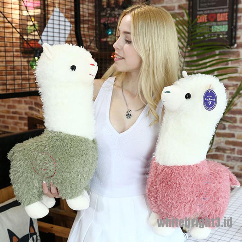 (white3) Mainan Boneka Plush Llama Alpaca Kartun 28cm Untuk Bayi / Anak