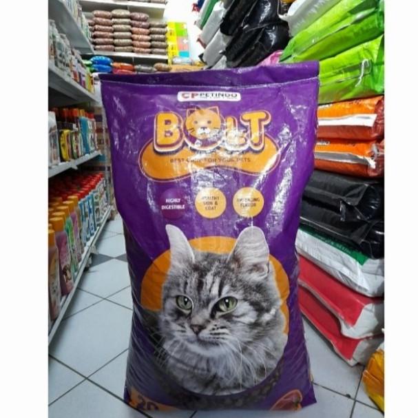 Makanan Kucing Bolt Cat 20 Kg Ikan Paket 3 Karung Kusus Go-Jek Grab Pandraokta1