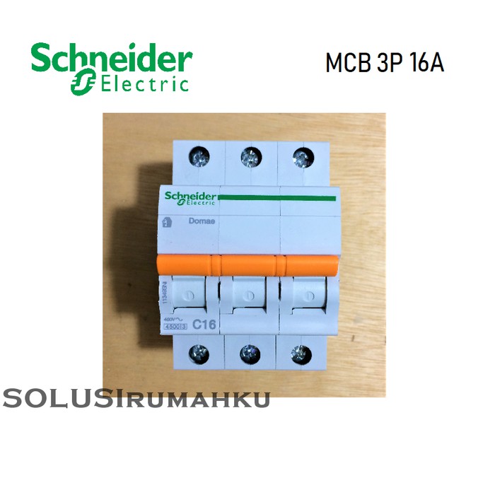 MCB 3 PHASE SCHNEIDER 16A / SIKRING 3 PAS 16 AMPERE / MCB 3P 16 A