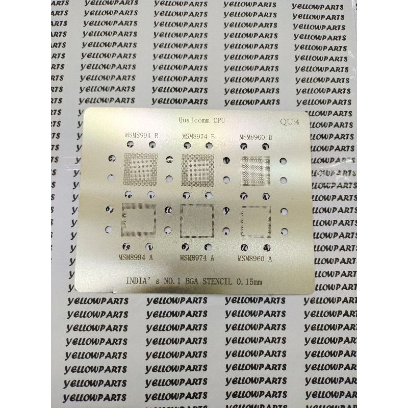 TOOLS CETAKAN IC BGA STENCILS QUALCOMM CPU / QU 4