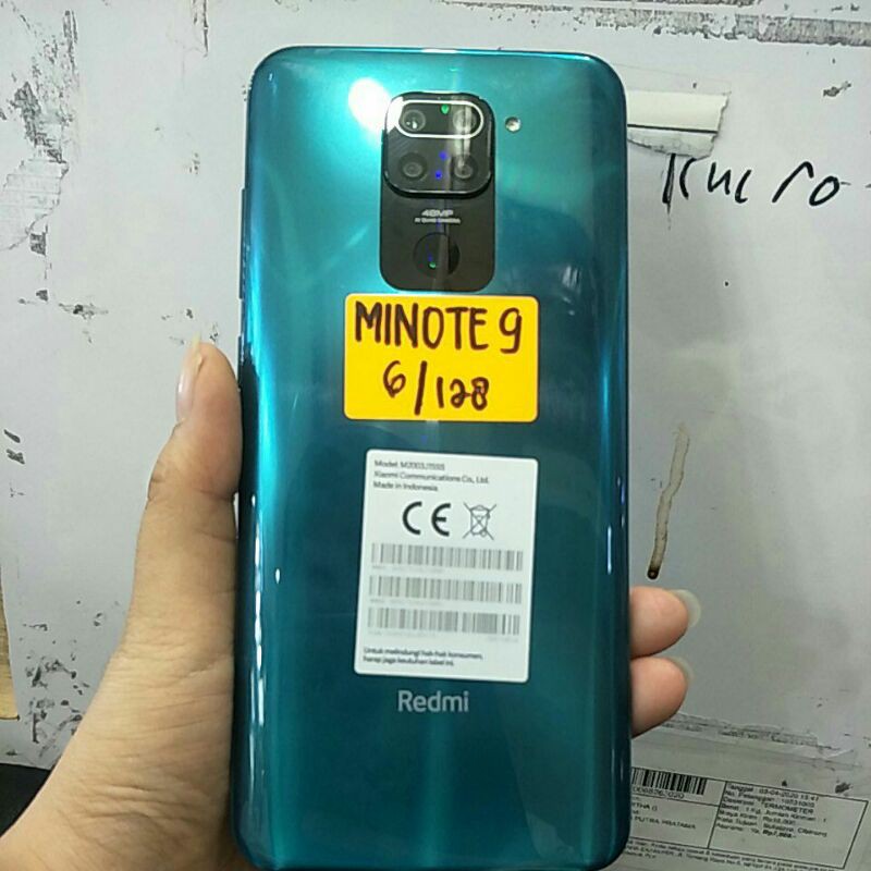 HP CECOND REDMI NOTE 9 RAM 6/128 MULUSS 98%