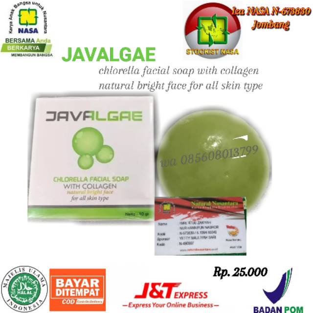 SABUN JAVALGAE NASA SABUN COLLAGEN ORI NASA