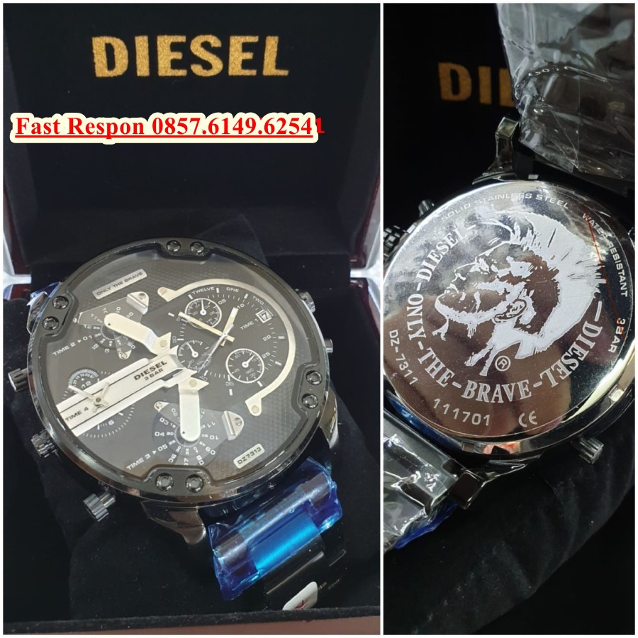 Mega Sale Jam Tangan Diesel Four Time Black Garansi 1th