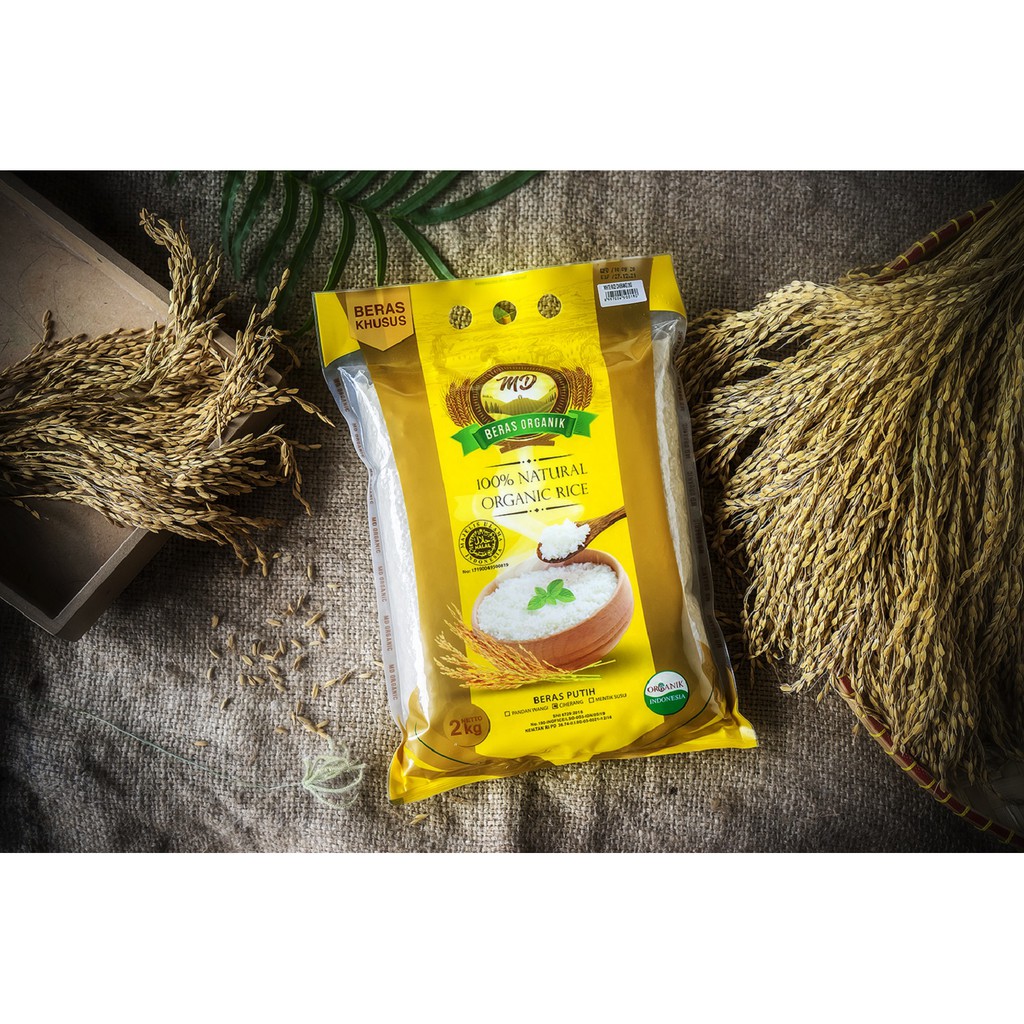 

MD ORGANIC WHITE RICE / BERAS PUTIH ORGANIK (PANDAN WANGI) 2KG