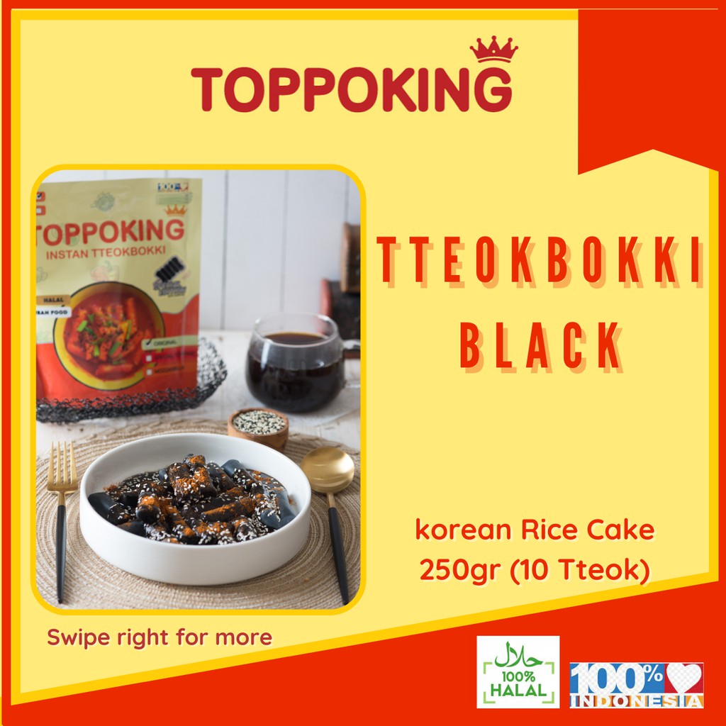 

⚫️BLACK TTEOKBOKKI / TOPOKKI INSTAN HALAL/ TOPPOKI / TOPOKKI / TOPPOKING / MAKANAN INSTAN