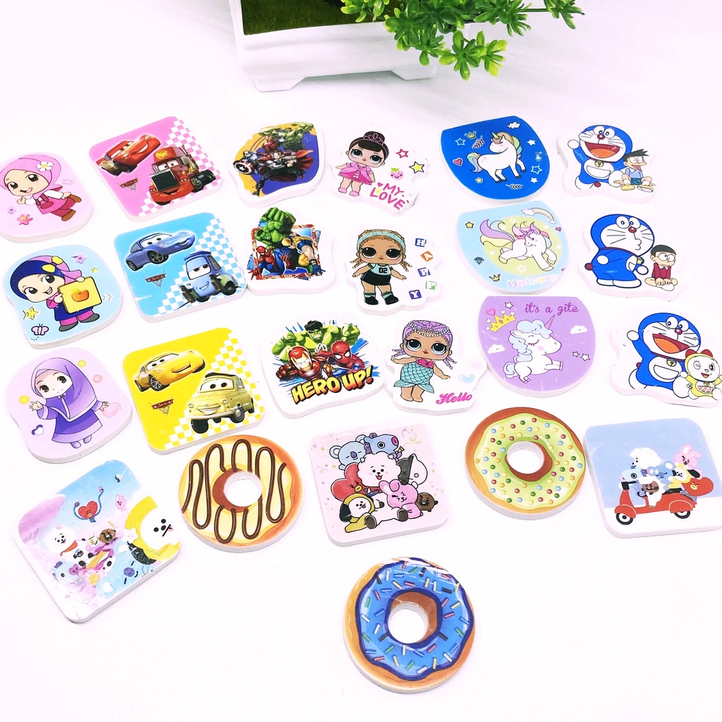 PENGHAPUS BT21 BTS KPOP LUCU / PENGHAPUS PENSIL BT21 / ERASER BT21 / PENGHAPUS PENCIL BT21