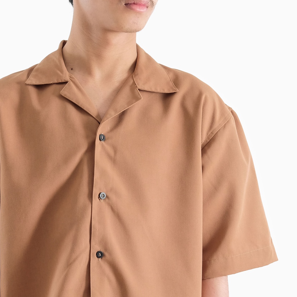 Overweld - Kemeja Oversize Mocca | Mocca Oversize Casual Shirt