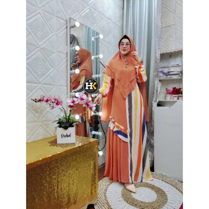 Gamis set khimar yumna syari vol 3 HK by dermawan