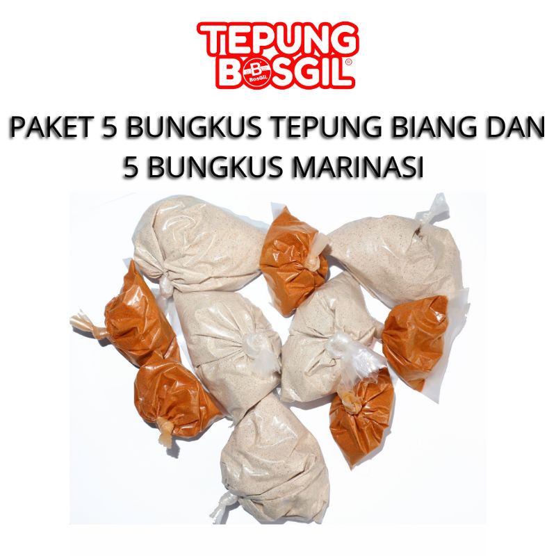 Paket Premium Bumbu Marinasi dan Biang bungkusan berisi 5 bungkus per item
