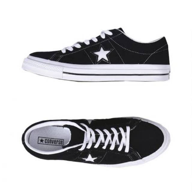 Converse One Star Ox Black White