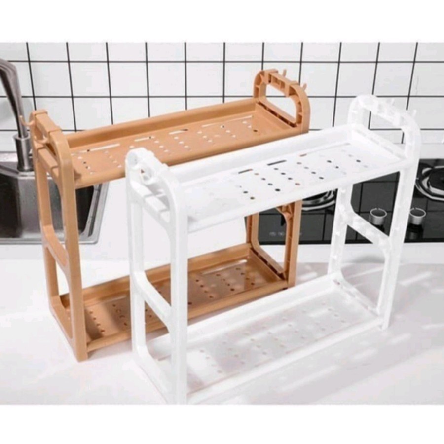 EM Rak bumbu dapur 2 susun serbaguna mini