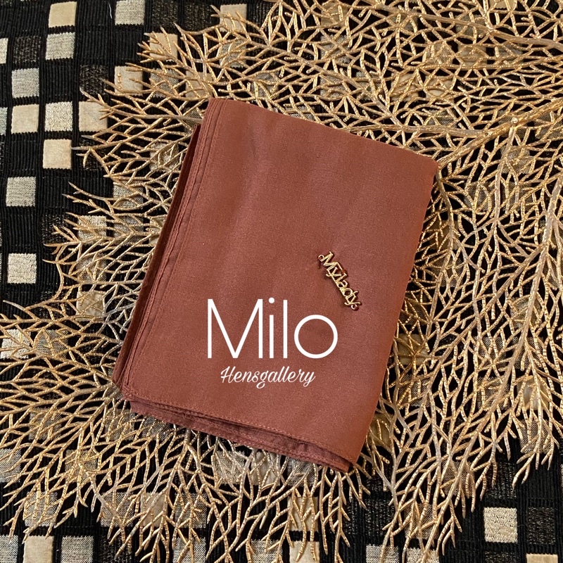 Part 1 Mylady Hijab Plain Voal Ultrafine by Myladyhijab dark mustard silver broken white optic white-MILO