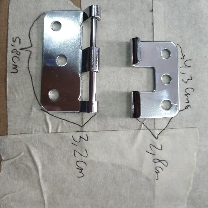 Engsel lepas hardcase / engsel e5 / engsel besi lepas