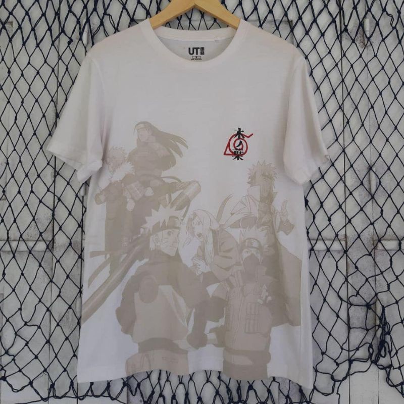 Kaos anime uniqlo x Naruto second 