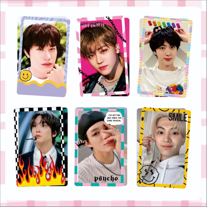 [6 pcs] PHOTOCARD FRAME TRANSPARAN DECO MURAH LUCU NCT DREAM BTS BLACKPINK