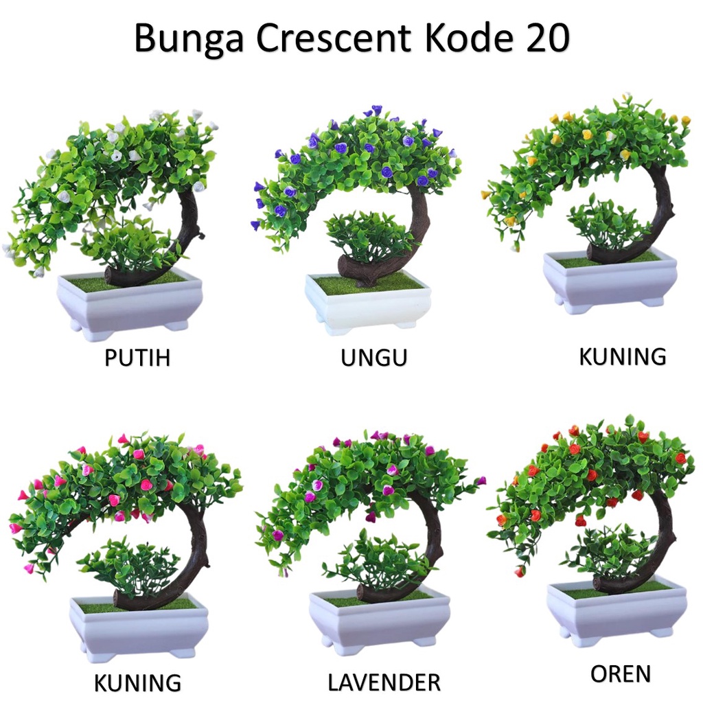 AVVET Ornamen Tanaman Bunga Crescent BUNGA Dandelion Tanaman Artifisial Bonsai Bunga Plastik Lotus Sabit Pot Bunga Hias Tanaman Artifisial 07 Bunga 16 Bunga 17 Bunga 20 Bunga 22 Bunga 23 Murah Import