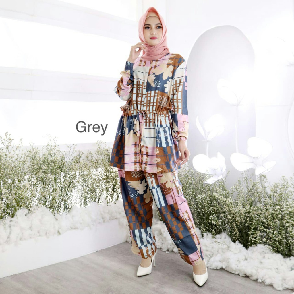 BAJU SETELAN WANITA SET SIVA REAL PIC