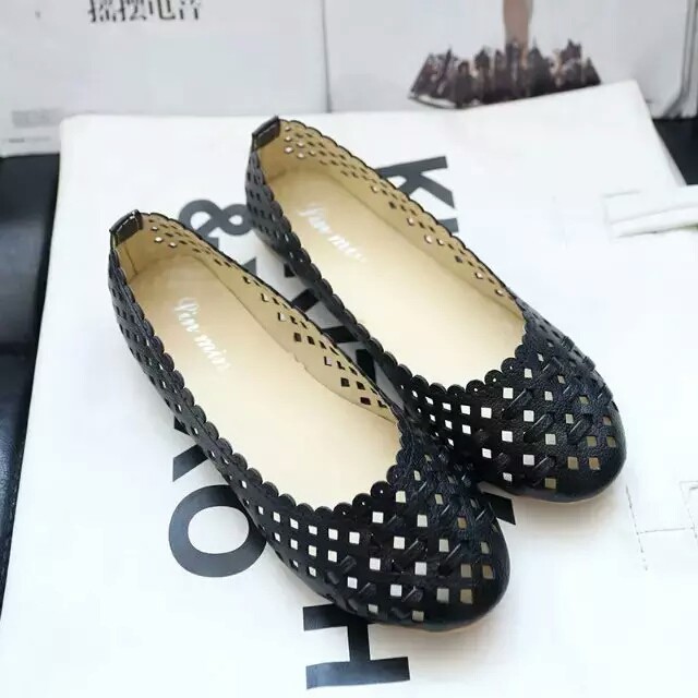 Sepatudari Karin Flatshoes wanita sepatu balet lubang udara nyaman dipakai KR-FS0026