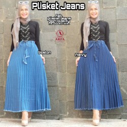 ROK PLISKET JEANS PAYUNG MAHEN