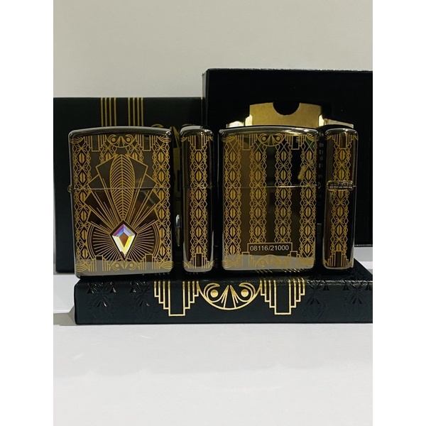 Original Zippo 49501  Art Deco Coty 2021 Crystal Limited Edition