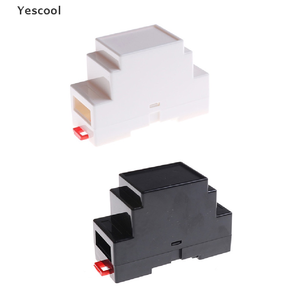 Yescool Kotak Case DIN Rail Elektronik Bahan Plastik Ukuran 88x37 X 59mm