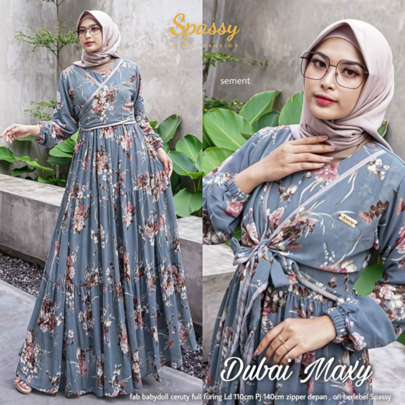 Dubai dress ori spassy
