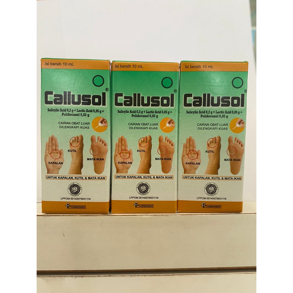 Callusol 10ml / Mengatasi Mata Ikan, Kutil, dan Kapalan