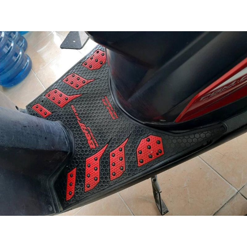 Karpet Karet Alas Kaki Pijakan Kaki Motor Beat ESP Terbaru 2015 Hingga 2019 Termasuk Beat Street Bisa