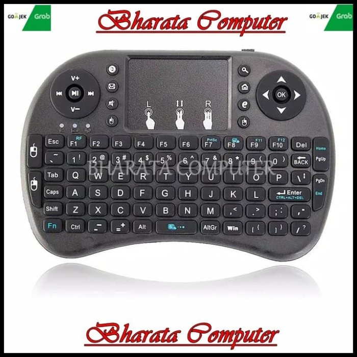 Keyboard Mini Wireless USB Untuk Android/Smart TV/XBox/PC/Laptop