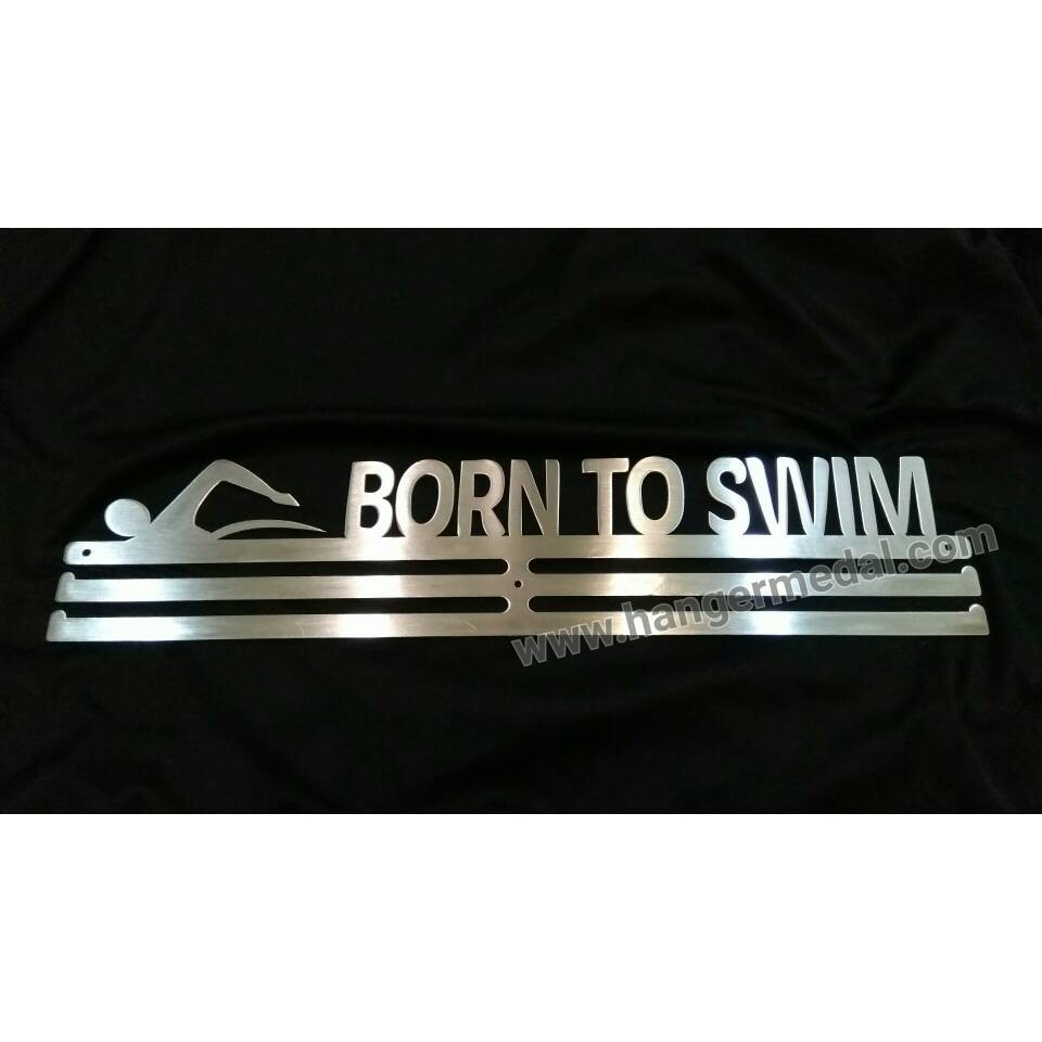 BORN TO SWIM - MEDAL HANGER - GANTUNGAN MEDALI