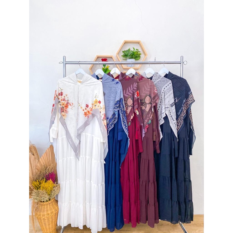 Dress Ceruty Syukriah Babydoll Premium by Gallery Syarifah (Gees) Original