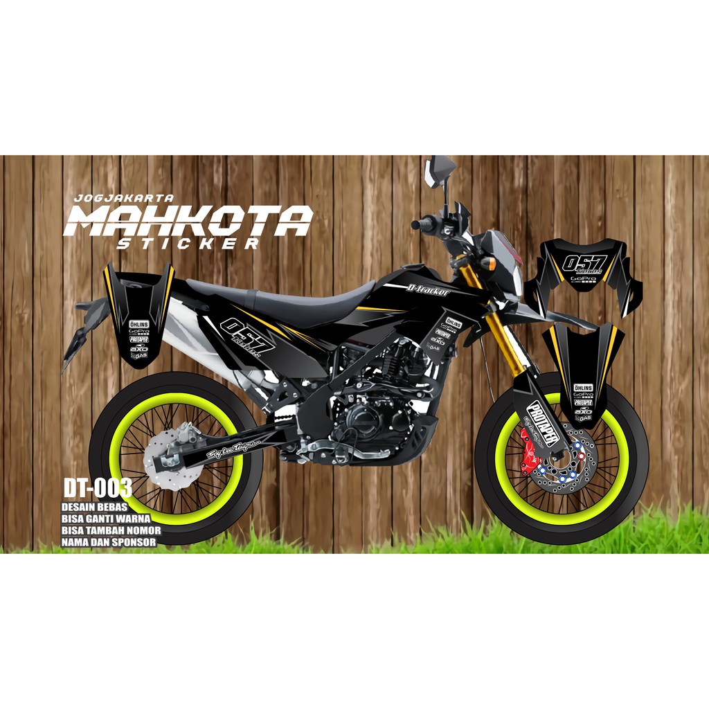 Decal dekal stiker striping kawasaki dtracker 150