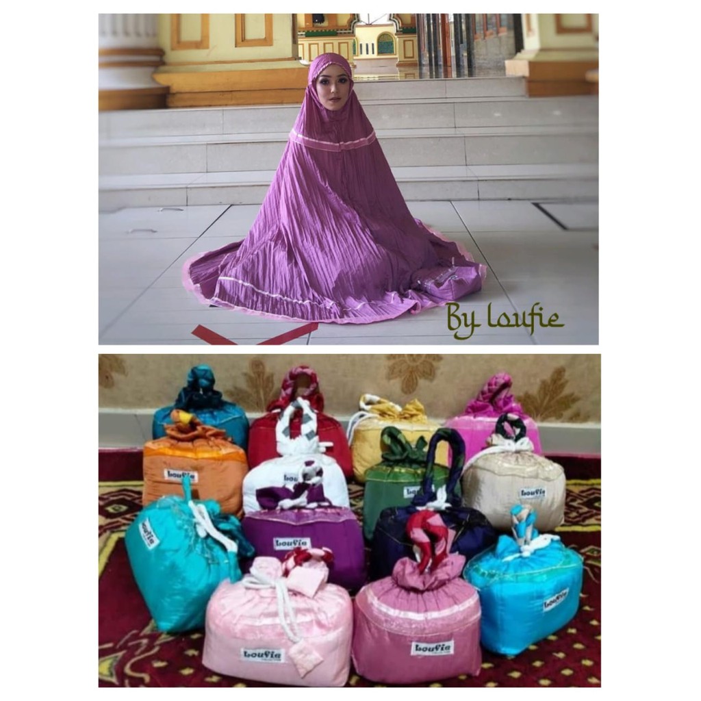 Mukena Parasut Dewasa / Mukena Parasut Traveling Loufie Travel Dewasa Jumbo