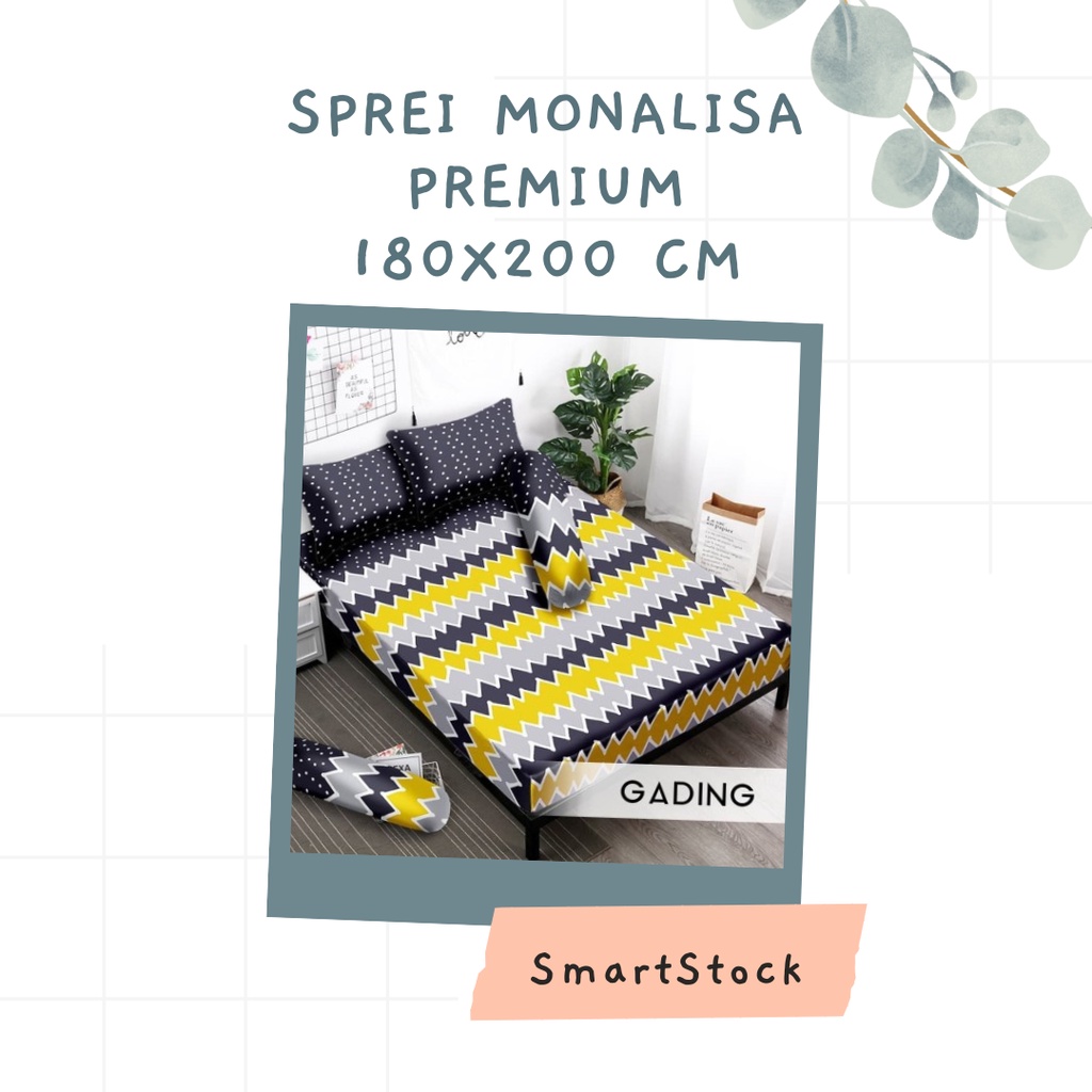 SS Sprei Monalisa Premium 180 180X200 King Size No 1 Disperse Part A