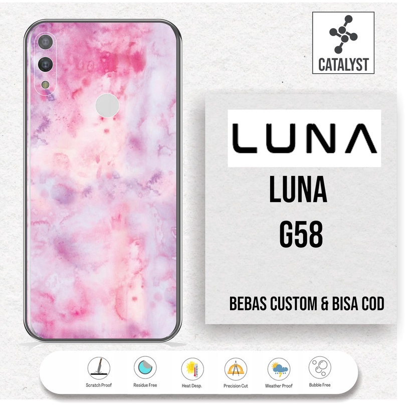 (Buy 1 Get 2) Garskin Skin LUNA G58 - KODE -84HS Bisa Custom - Sticker Case