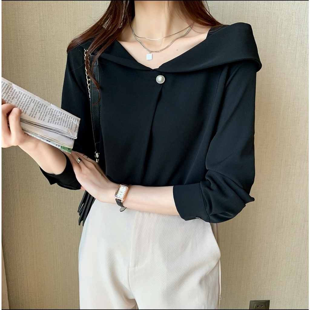 +[HNFK] Blouse Wanita Korea / Blouse Murah / Blouse / Atasan Wanita / Blouse Jorina