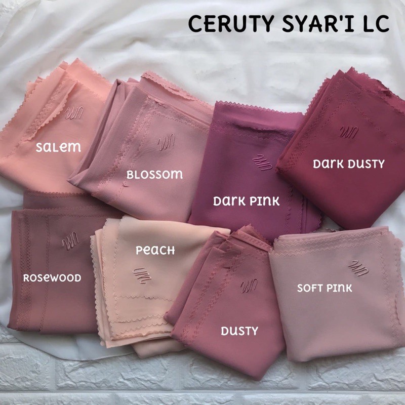 [BISA COD] CREPE SYARI LC UMAMA SCARF / HIJAB JILBAB SEGIEMPAT DIAMOND SYARI LASER CUT