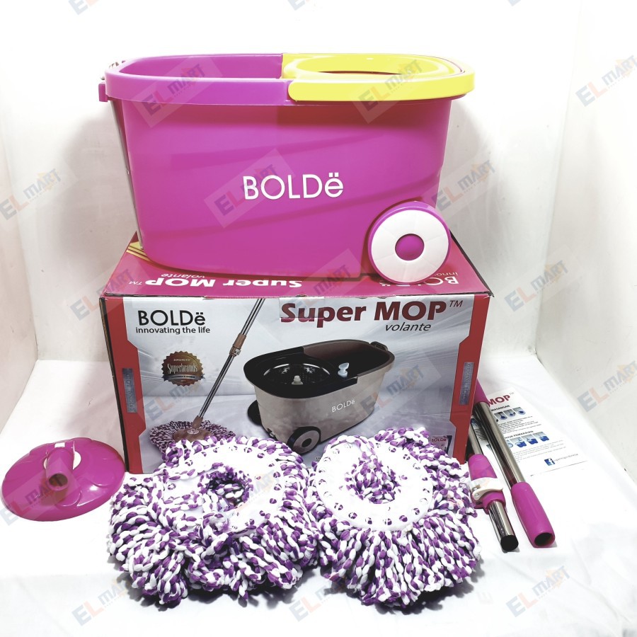 Super Mop Volante Bolde Alat Pel Stainless Beroda 7 Liter mudah dan original