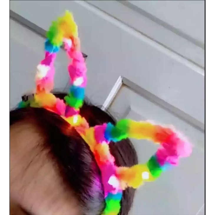 Bando Anak warna menyala / bando anak pelangi menyala