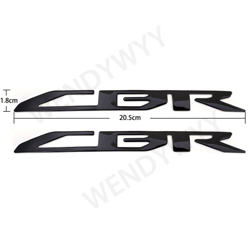 2pcs Cbr 3D Racing Sepeda Motor Emboss Stiker Emblem Badge Karet Pelindung Custom Honda Cbr 250r 250r 500r 650r 650f 954 Decal