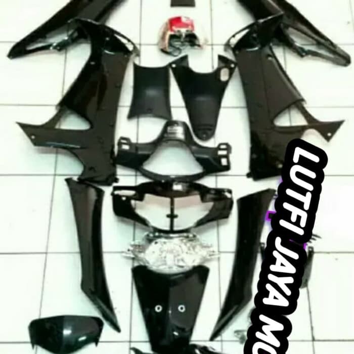 full set body honda Supra x 125 lama plus lampu depan belakang