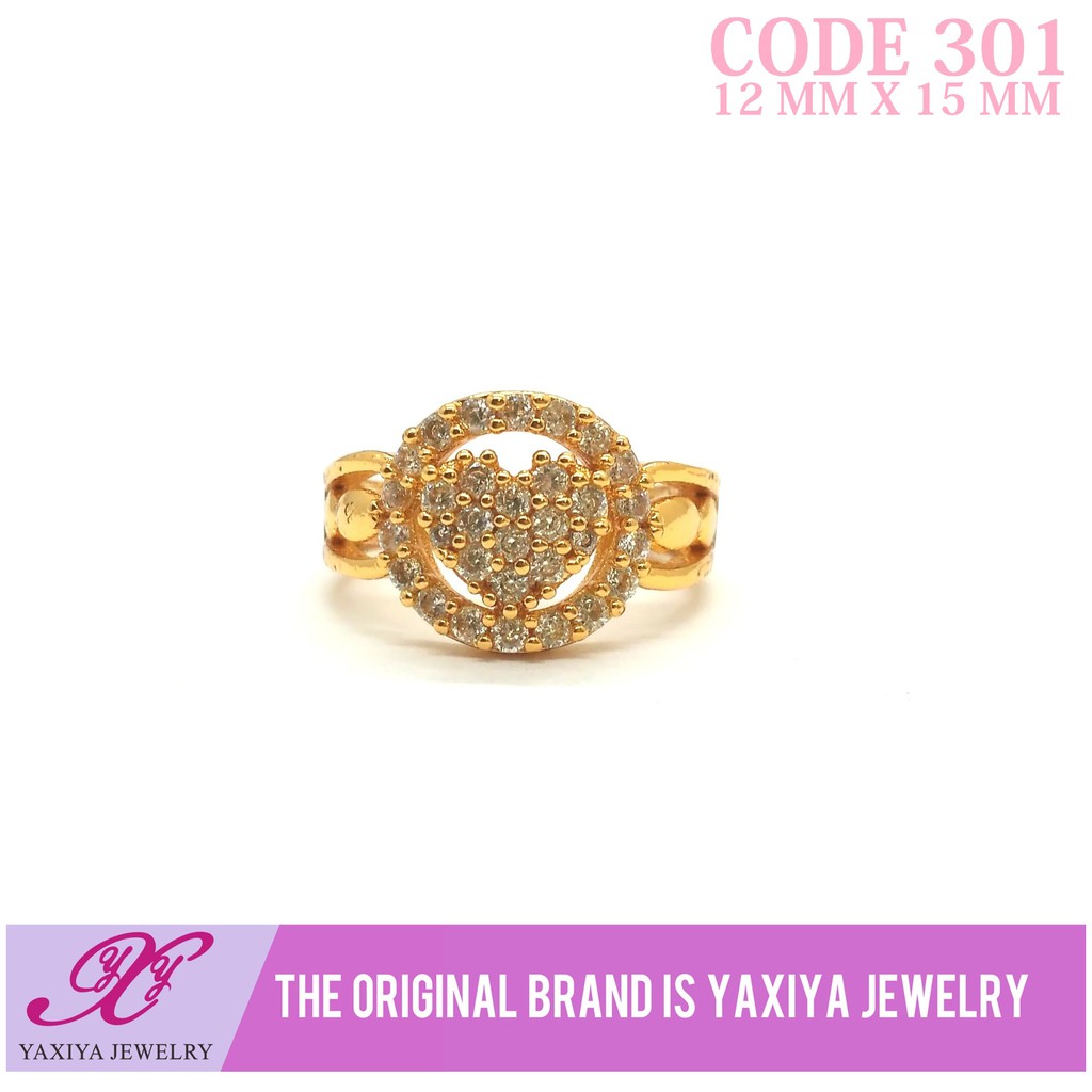 

Cincin permata Lapis emas Perhiasan imitasi Gold Yaxiya Jewelry 301