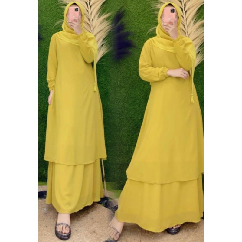 gamis malaysia polos