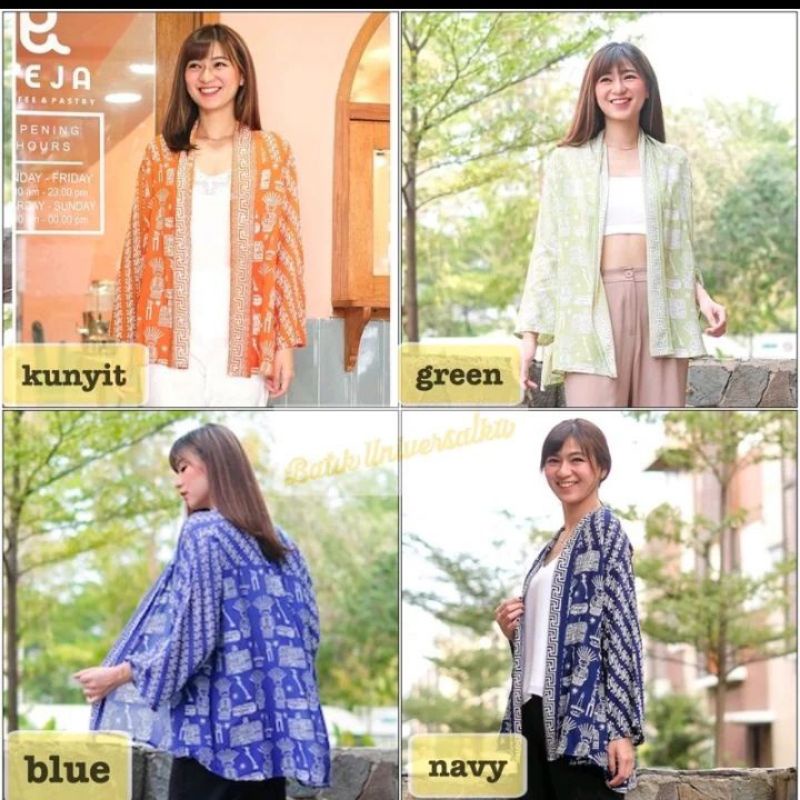 baju batik cardigan outer