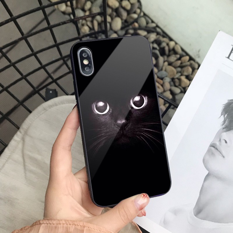 Case Tempered Glass Warna Hitam Untuk Oppo A3 A5 A37 A39 A57 A59 A73 A75 Shopee Indonesia